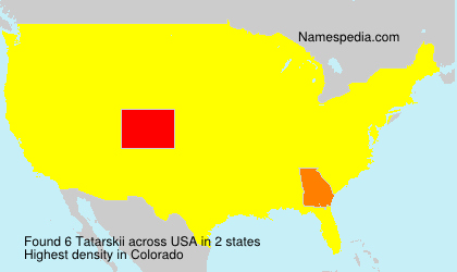 Surname Tatarskii in USA