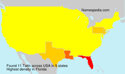 Surname Tatin in USA