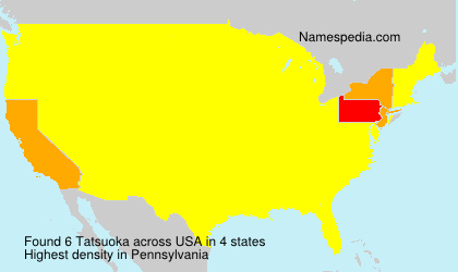 Surname Tatsuoka in USA