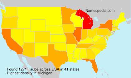 Surname Taube in USA
