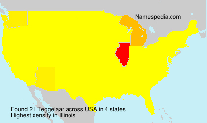 Surname Teggelaar in USA