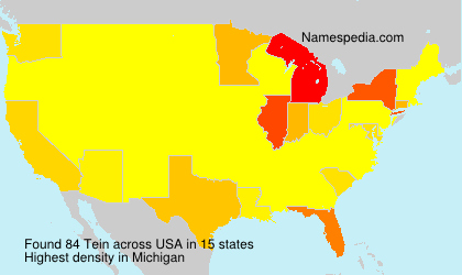 Surname Tein in USA