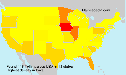 Surname Tellin in USA
