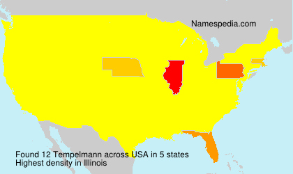 Surname Tempelmann in USA