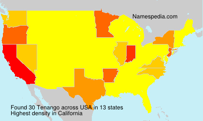 Surname Tenango in USA