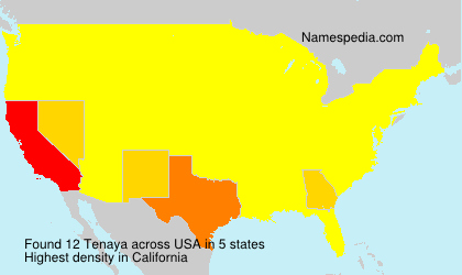 Surname Tenaya in USA