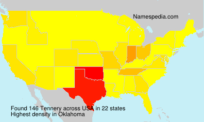 Surname Tennery in USA