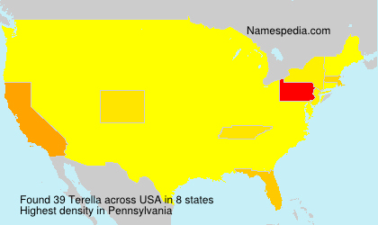 Surname Terella in USA