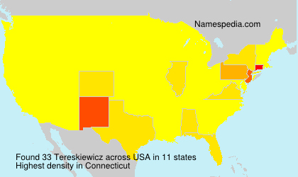 Surname Tereskiewicz in USA