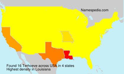 Surname Terhoeve in USA