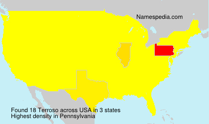 Surname Terroso in USA