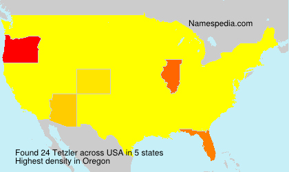 Surname Tetzler in USA