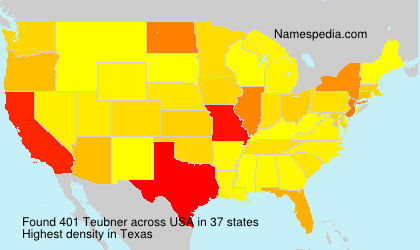 Surname Teubner in USA