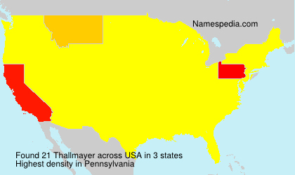 Surname Thallmayer in USA
