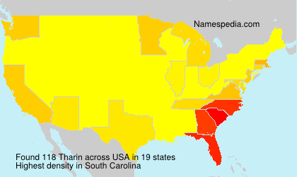 Surname Tharin in USA