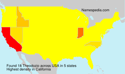 Surname Theodozio in USA