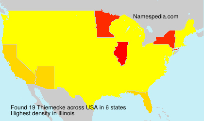 Surname Thiemecke in USA