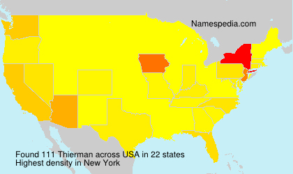 Surname Thierman in USA