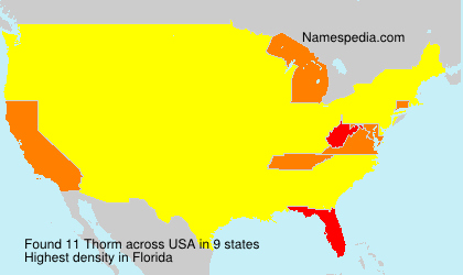 Surname Thorm in USA
