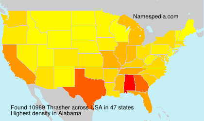 Surname Thrasher in USA