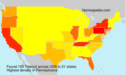 Surname Tiebout in USA