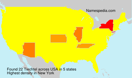 Surname Tiechtel in USA