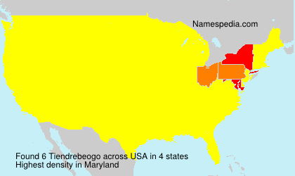 Surname Tiendrebeogo in USA