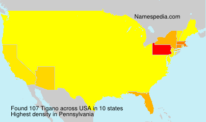 Surname Tigano in USA