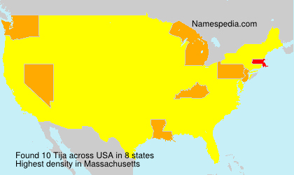 Surname Tija in USA