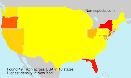 Surname Tiktin in USA