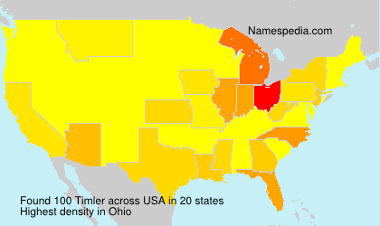 Surname Timler in USA