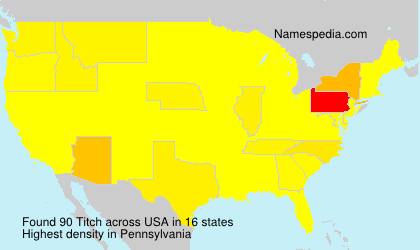 Surname Titch in USA