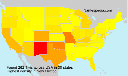 Surname Tivis in USA