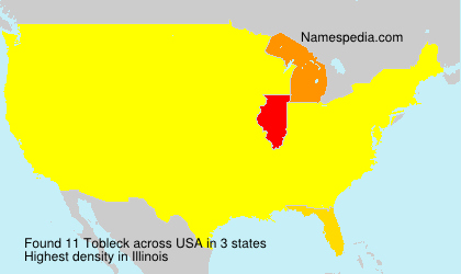 Surname Tobleck in USA
