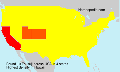 Surname Tokifuji in USA