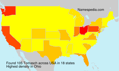 Surname Tomasch in USA