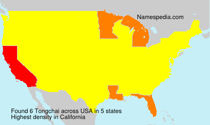 Surname Tongchai in USA