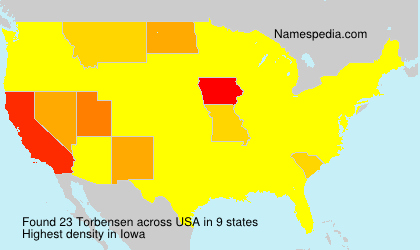 Surname Torbensen in USA