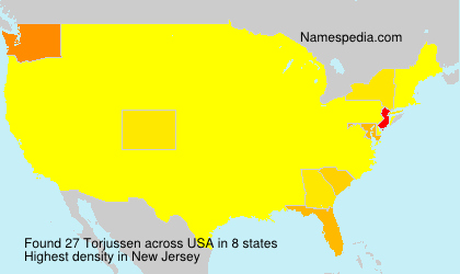 Surname Torjussen in USA