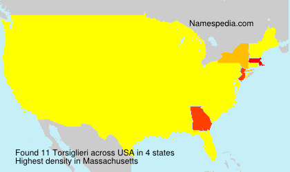 Surname Torsiglieri in USA