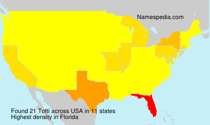 Surname Totti in USA