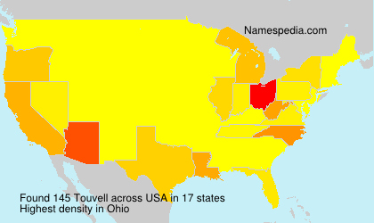 Surname Touvell in USA