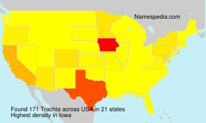 Surname Trachta in USA
