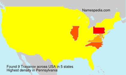Surname Trayanov in USA