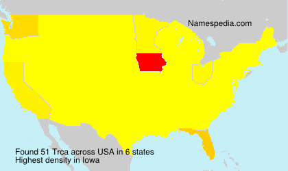 Surname Trca in USA