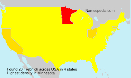 Surname Trebnick in USA