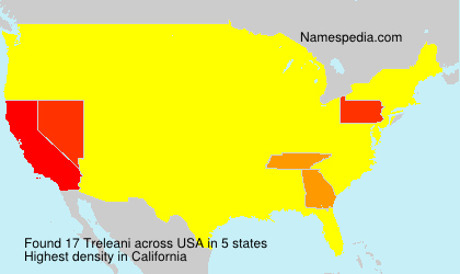 Surname Treleani in USA