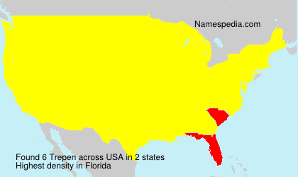 Surname Trepen in USA