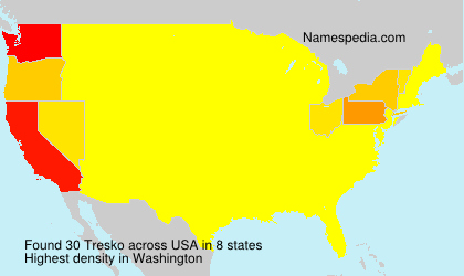 Surname Tresko in USA