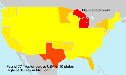Surname Treuter in USA